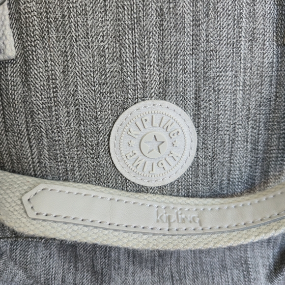 Kipling Charcoal Shoulder Bag with Logo - Picture 2 of 5
